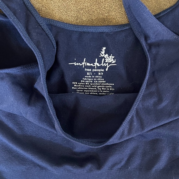 NWOT intimately free people bra top navy size xs/s - Picture 2 of 2